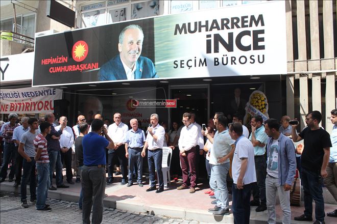 BAŞKAN ŞAHİN; ?MUHARREM İNCE GELECEK, MUTSUZLUK BİTECEK?